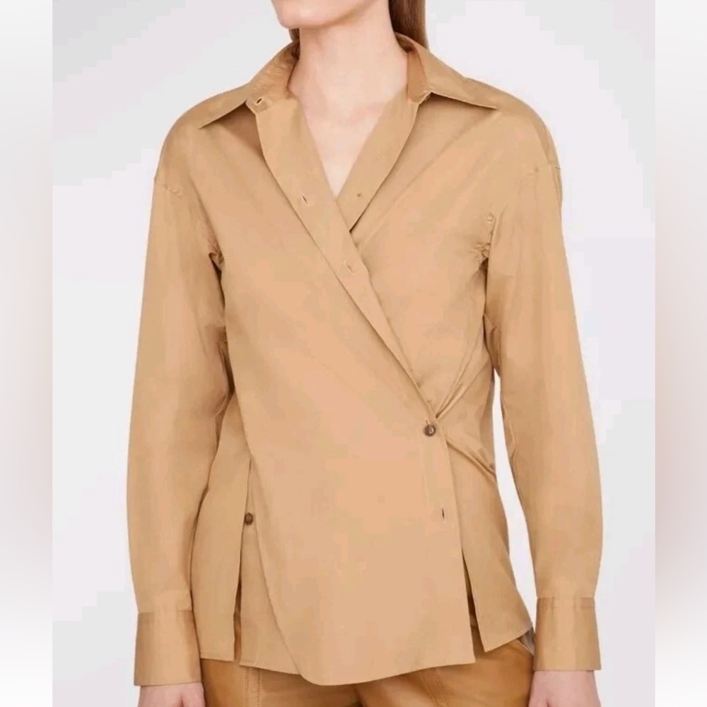 Vince CONVERTIBLE BUTTON DOWN - AMBER SAND Size XS